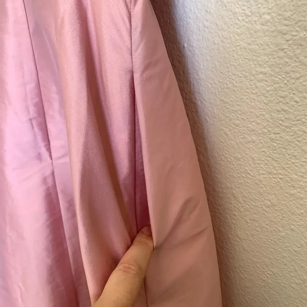NWT‎ Alfred Sung Off the Shoulder Cocktail Dress in Twirl Pink